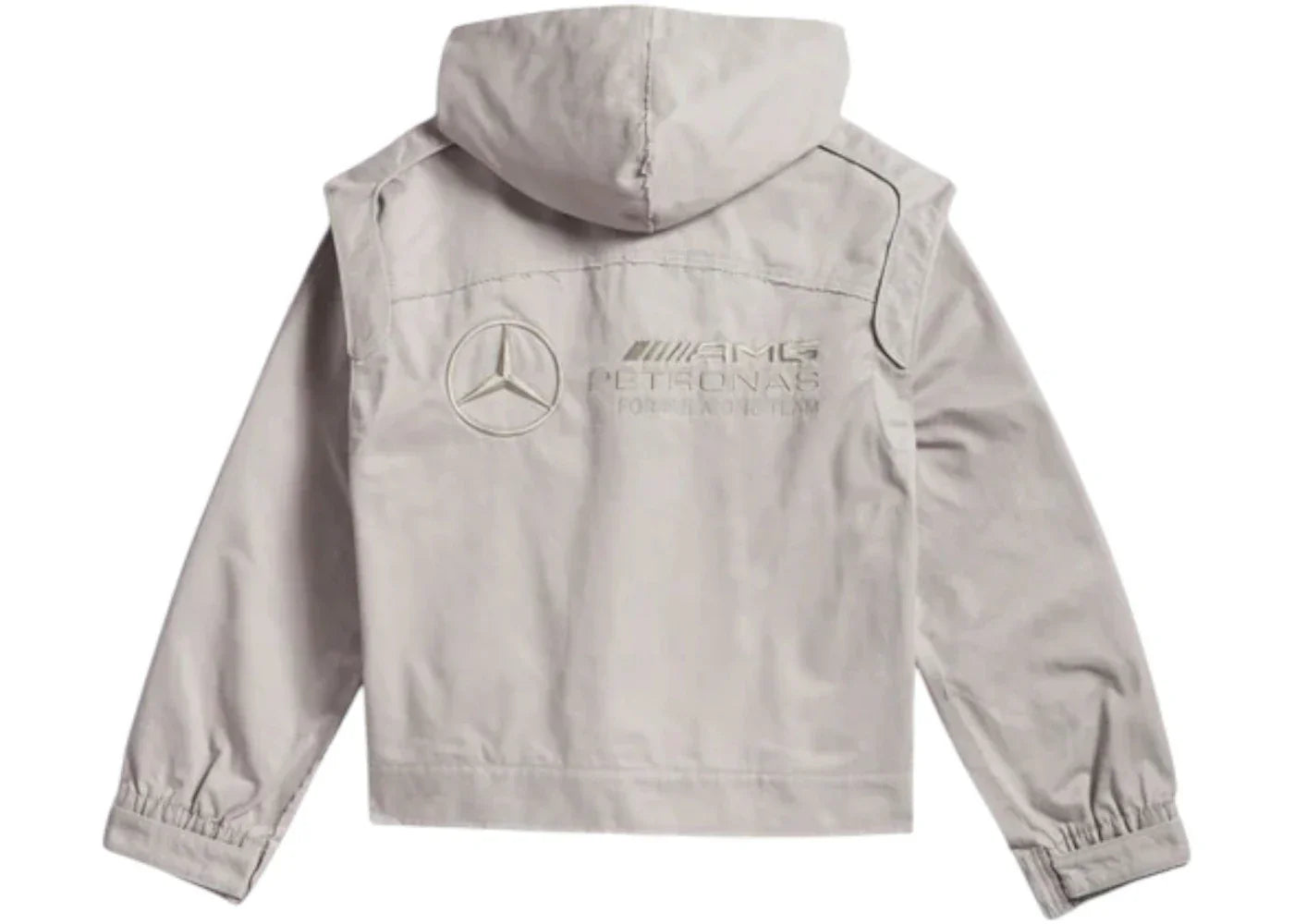 adidas x Bad Bunny x Mercedes-AMG F1 Racing Zip Up Balaclava Track Top Grey -1