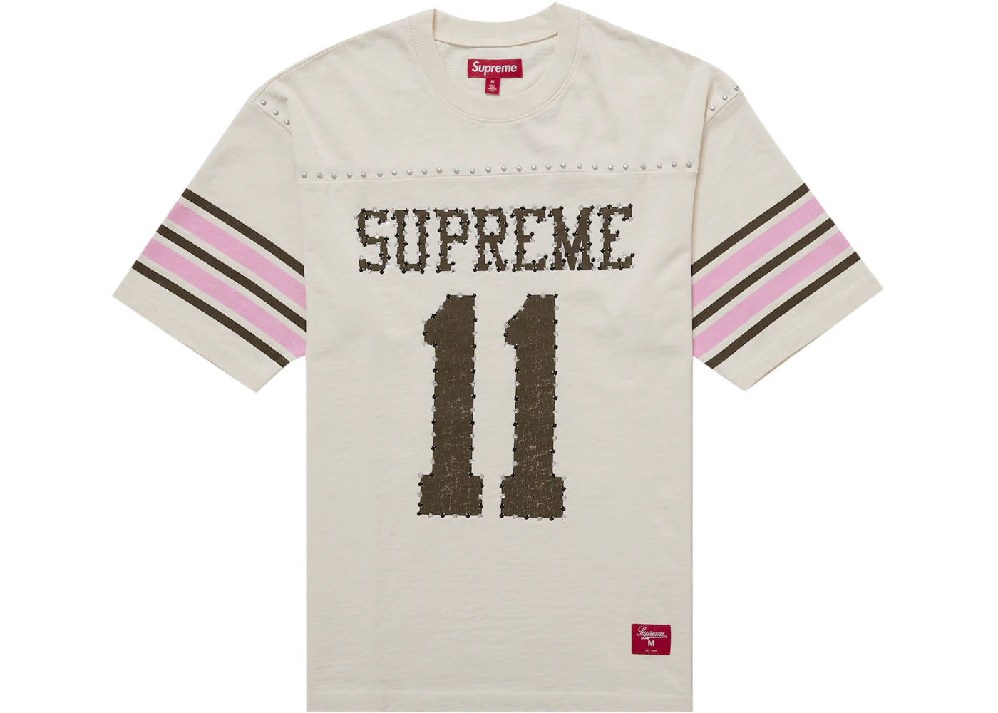 Supreme Studded S/S Football Top Tan -1