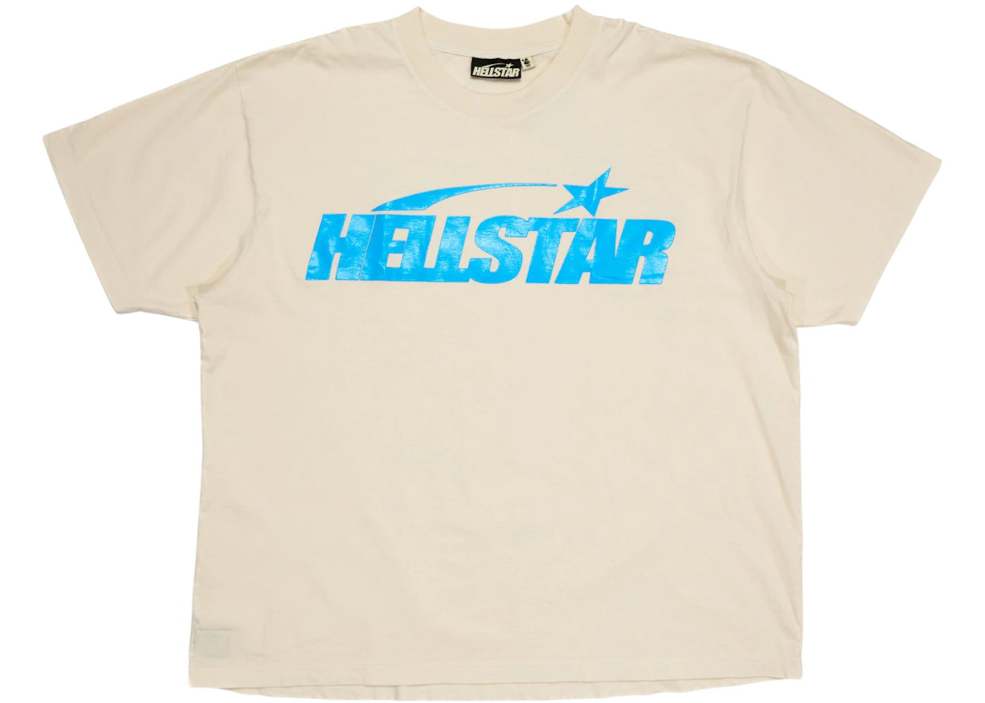 Hellstar Classic T-shirt (Gel Print) White/Blue -1