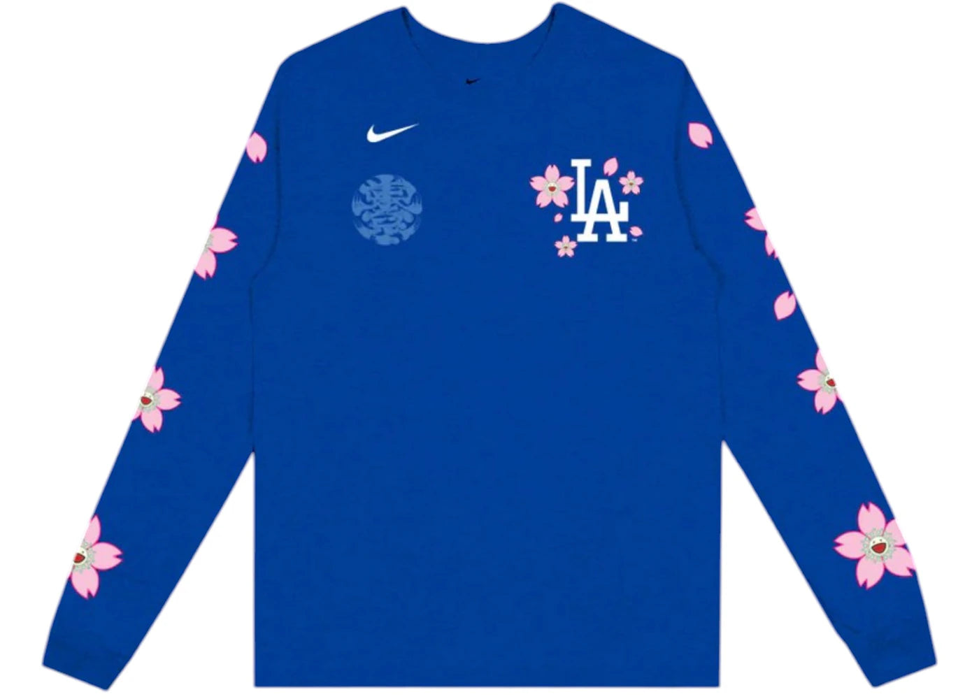 Nike x Takashi Murakami x MLB World Tour Tokyo Series 2025 Dodgers L/S Tee Blue -1
