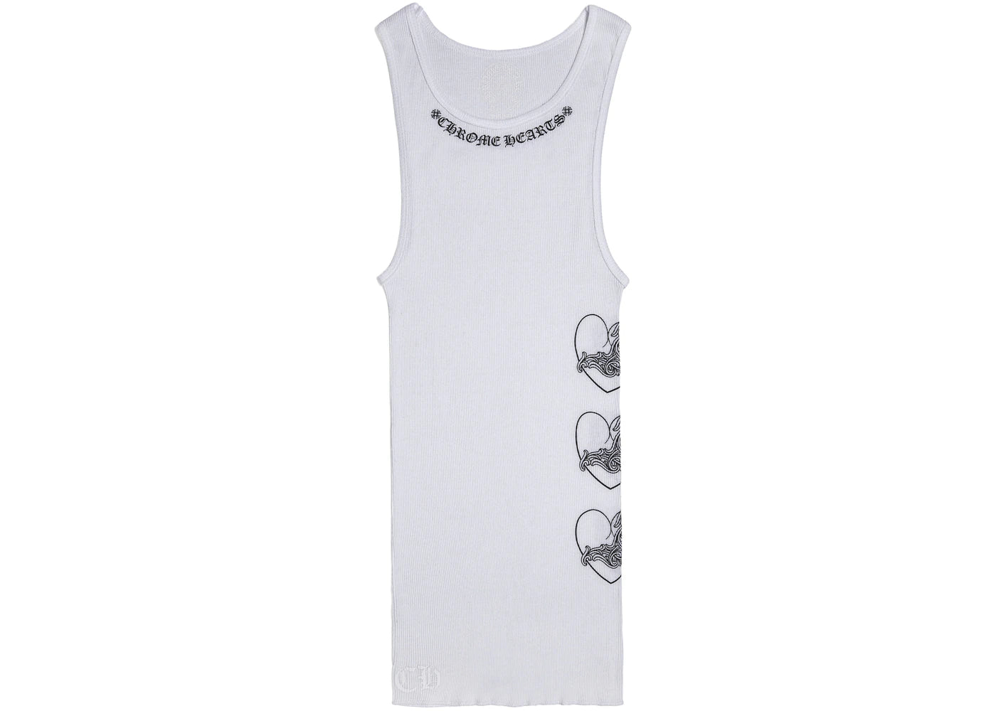 Chrome Hearts Love You Rib Tank White/Black -1