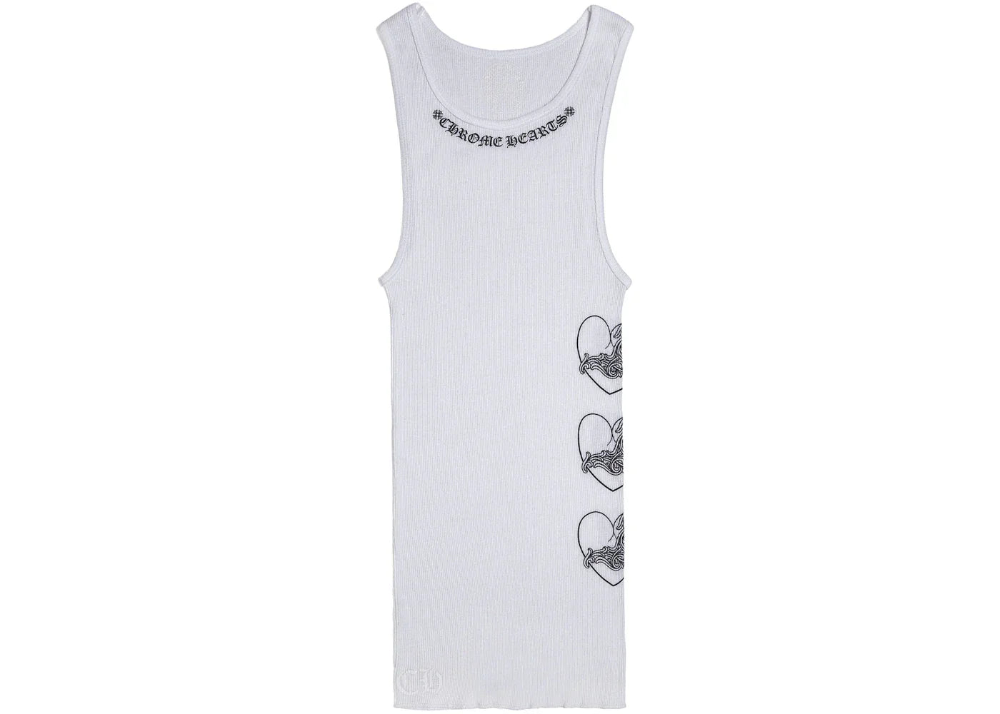 Chrome Hearts Love You Rib Tank White/Black -1