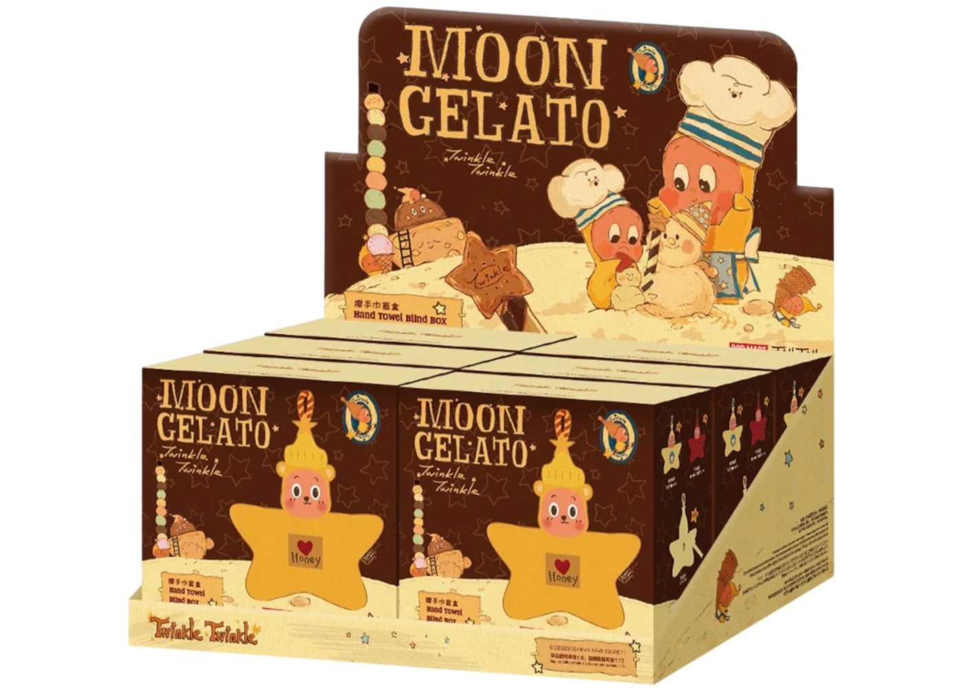 Pop Mart MOON GELATO Series Hand Towel Sealed Case (6 Blind Box) -1