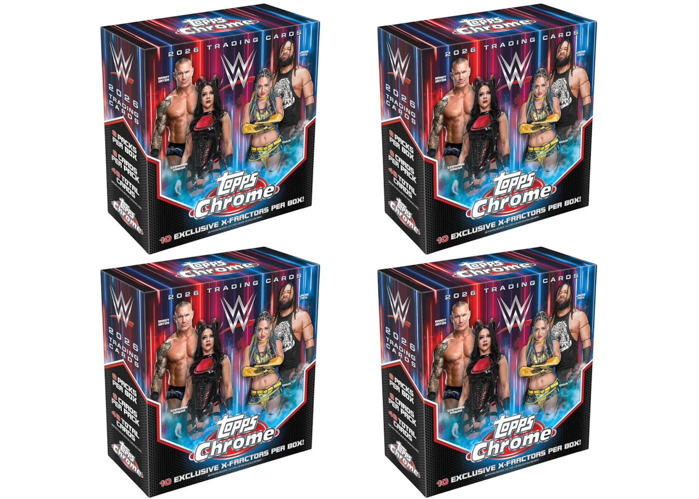 2026 Topps Chrome WWE Mega Box 4x Lot -1