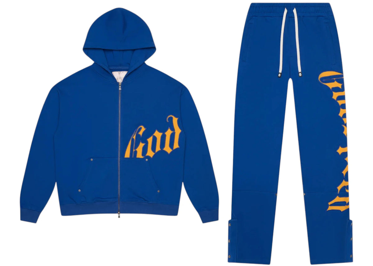 Godspeed OG Logo Sweatsuit Blue/Yellow -1
