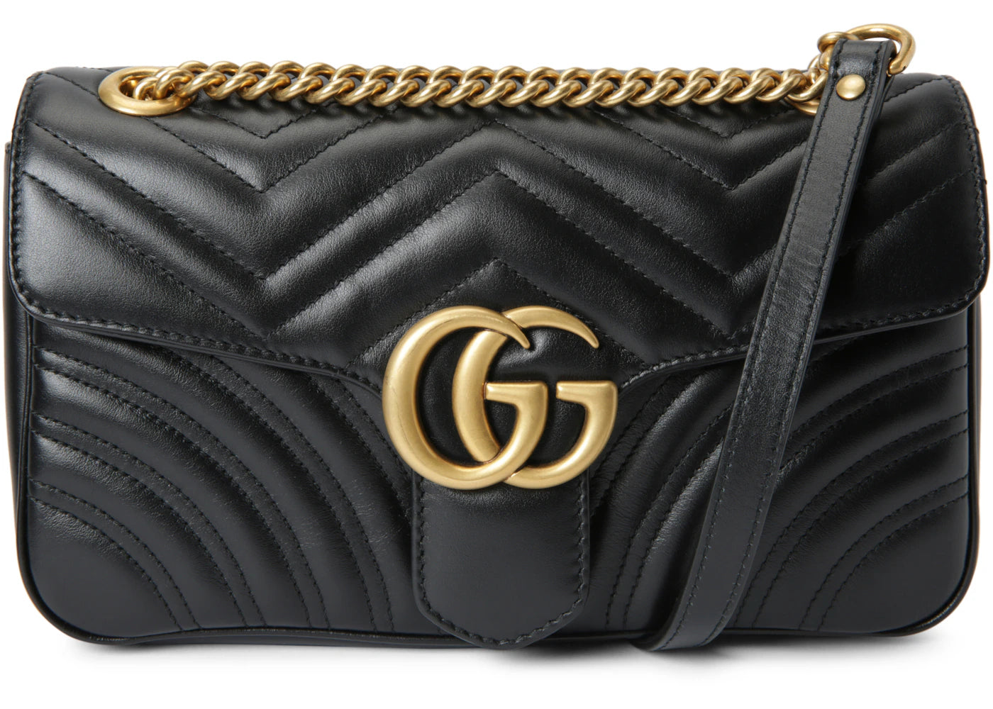 Gucci GG Marmont Small Matelasse Bag Black -1