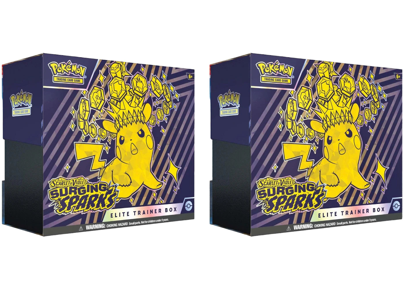 Pokémon Scarlet & Violet Surging Sparks Elite Trainer Box 2x Lot -1