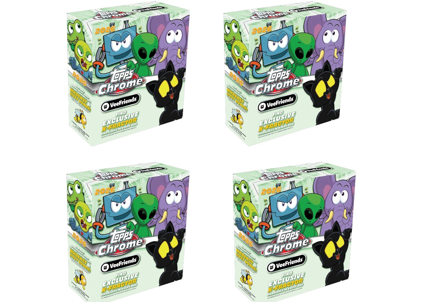 2026 Topps Chrome VeeFriends Mega Box 4x Lot -1