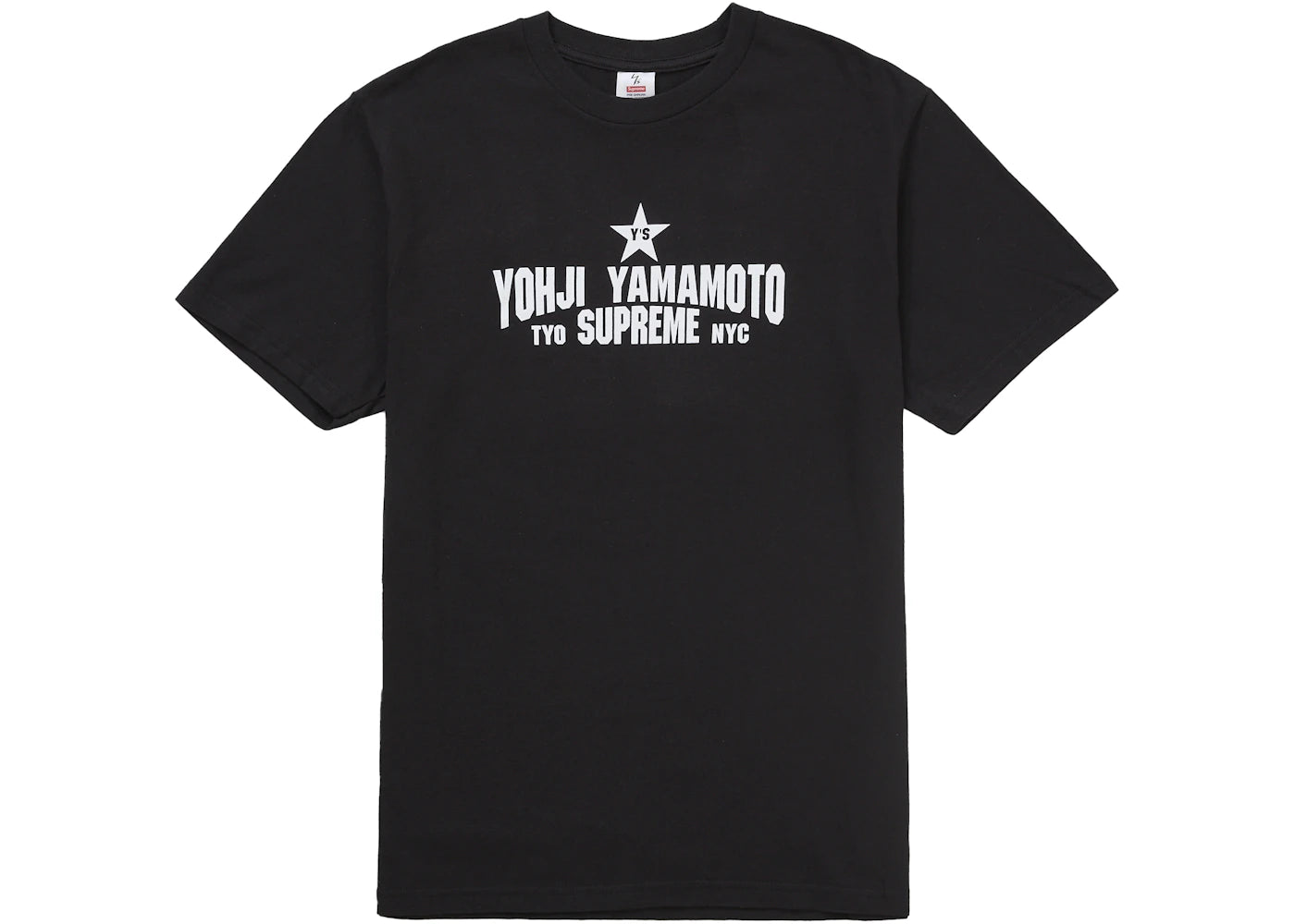 Supreme Y's by Yohji Yamamoto Star Tee Black -1