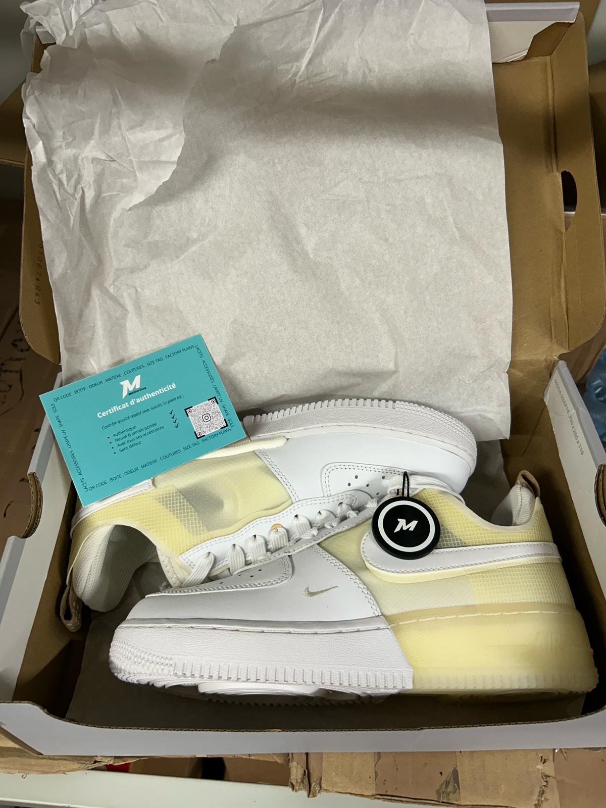 Real Air Force 1 Low React Coconut Milk