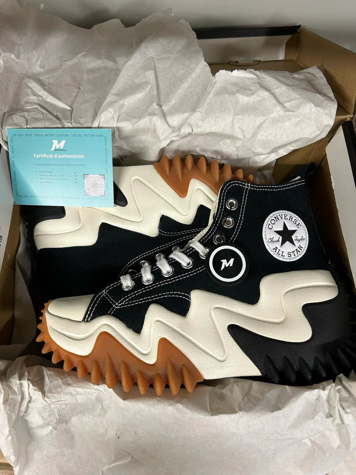 Real Converse Run Star Motion Black