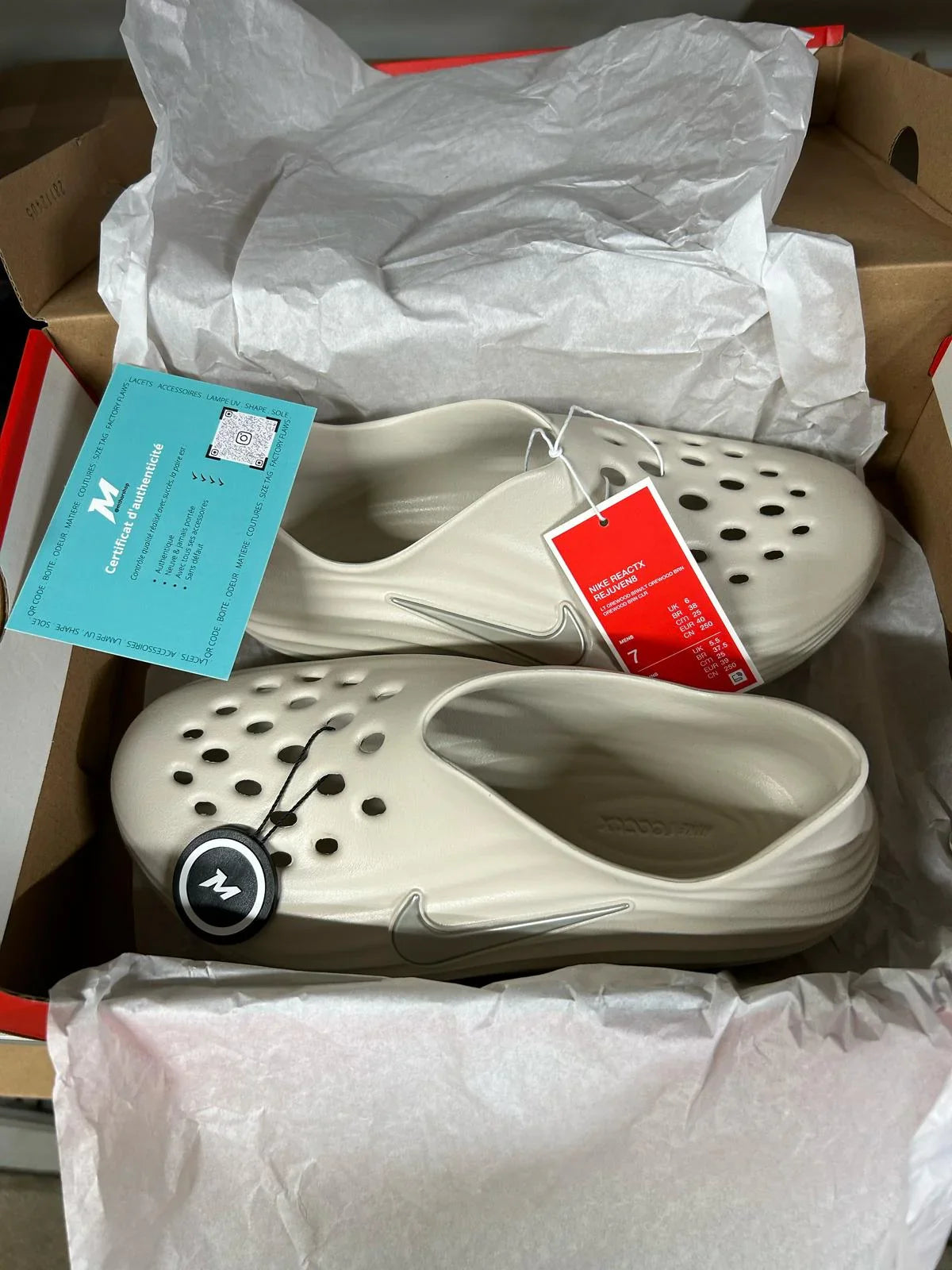 Real Nike ReactX Rejuven8 Light Orewood Brown