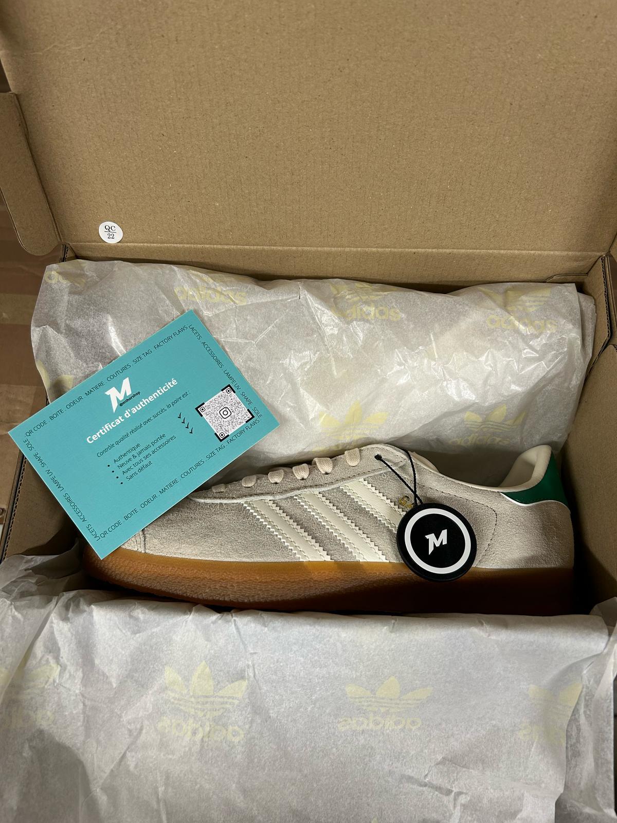 Real adidas Gazelle Wonder White Green Gum (W)