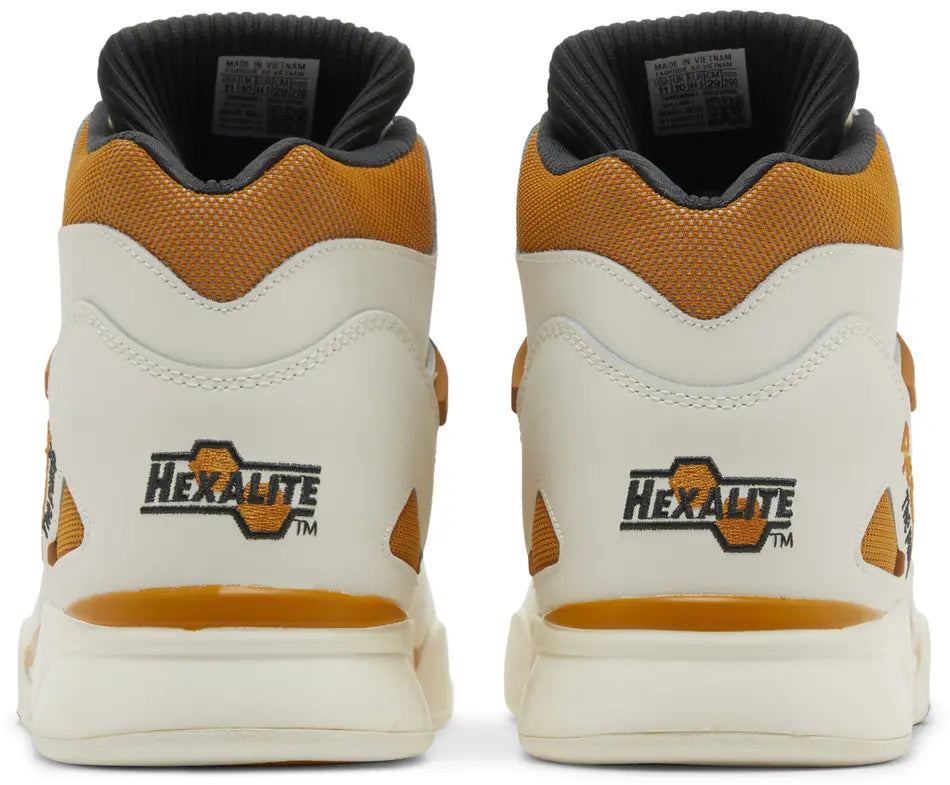Reebok Pump Omni Zone II Radiant Ochre heel counter