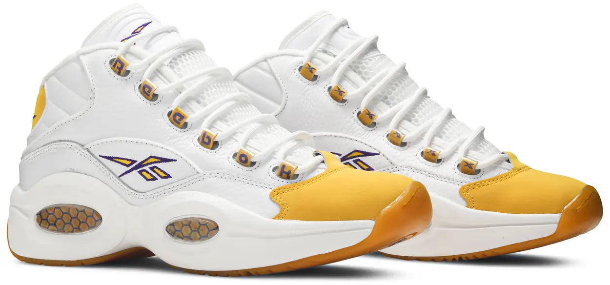 Reebok Question Mid Yellow Toe Pair