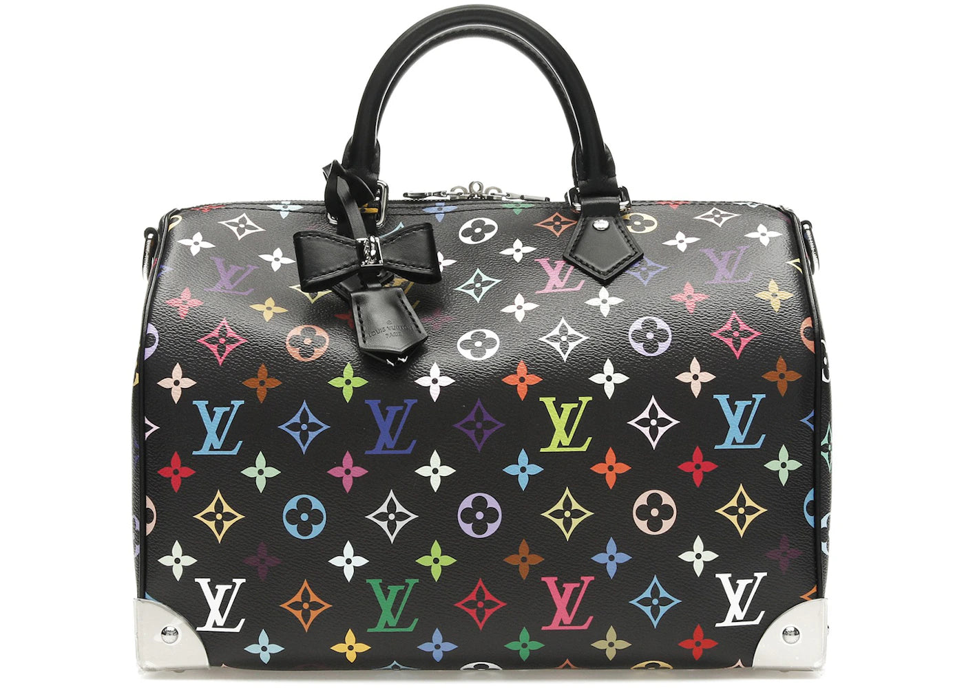 Louis Vuitton x Takashi Murakami Speedy Soft 30 Black Multicolored -1