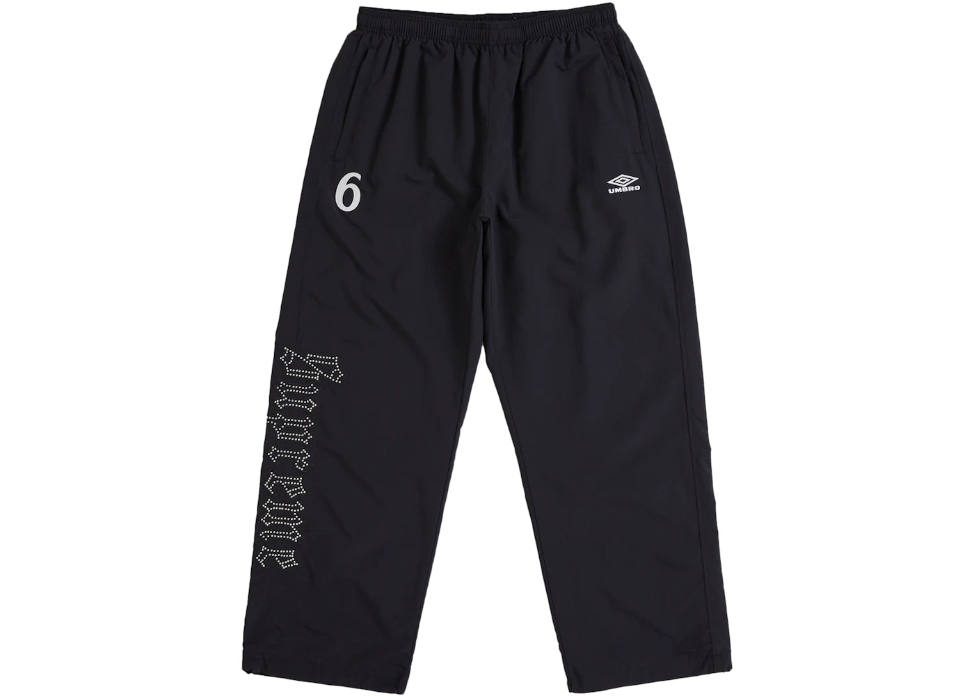 Supreme Umbro Rhinestone Track Pant Black -1