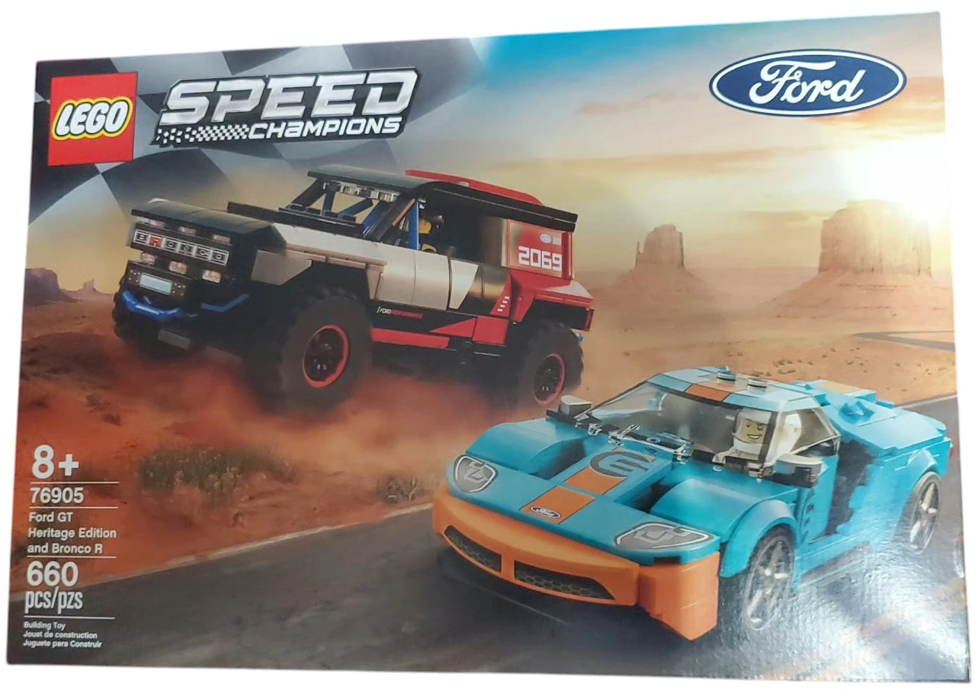 LEGO Speed Champions Ford GT Heritage Edition and Bronco R Set 76905 -1
