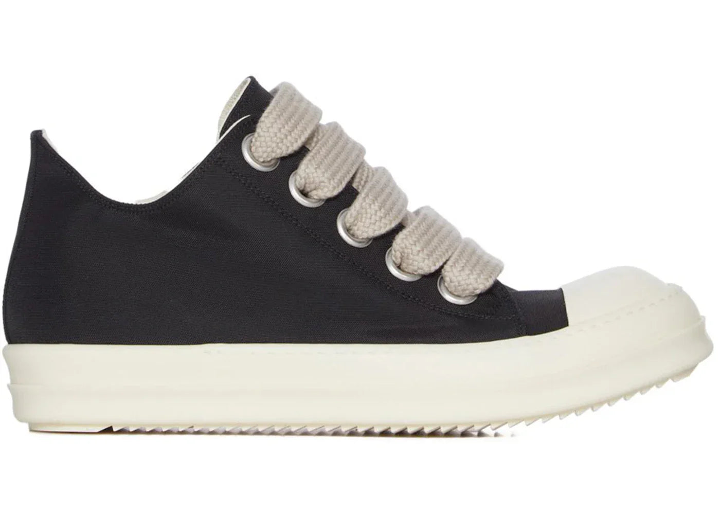 Rick Owens Concordians DRKSHDW Jumbo Laced Nylon Canvas Low Black Milk