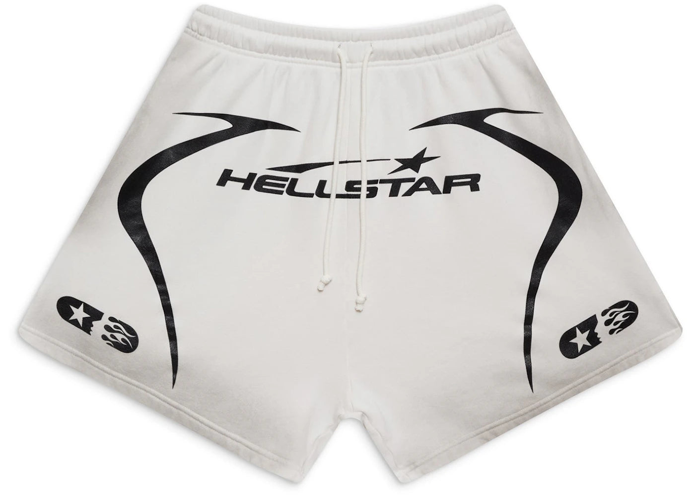 Hellstar Warm Up Shorts White -1