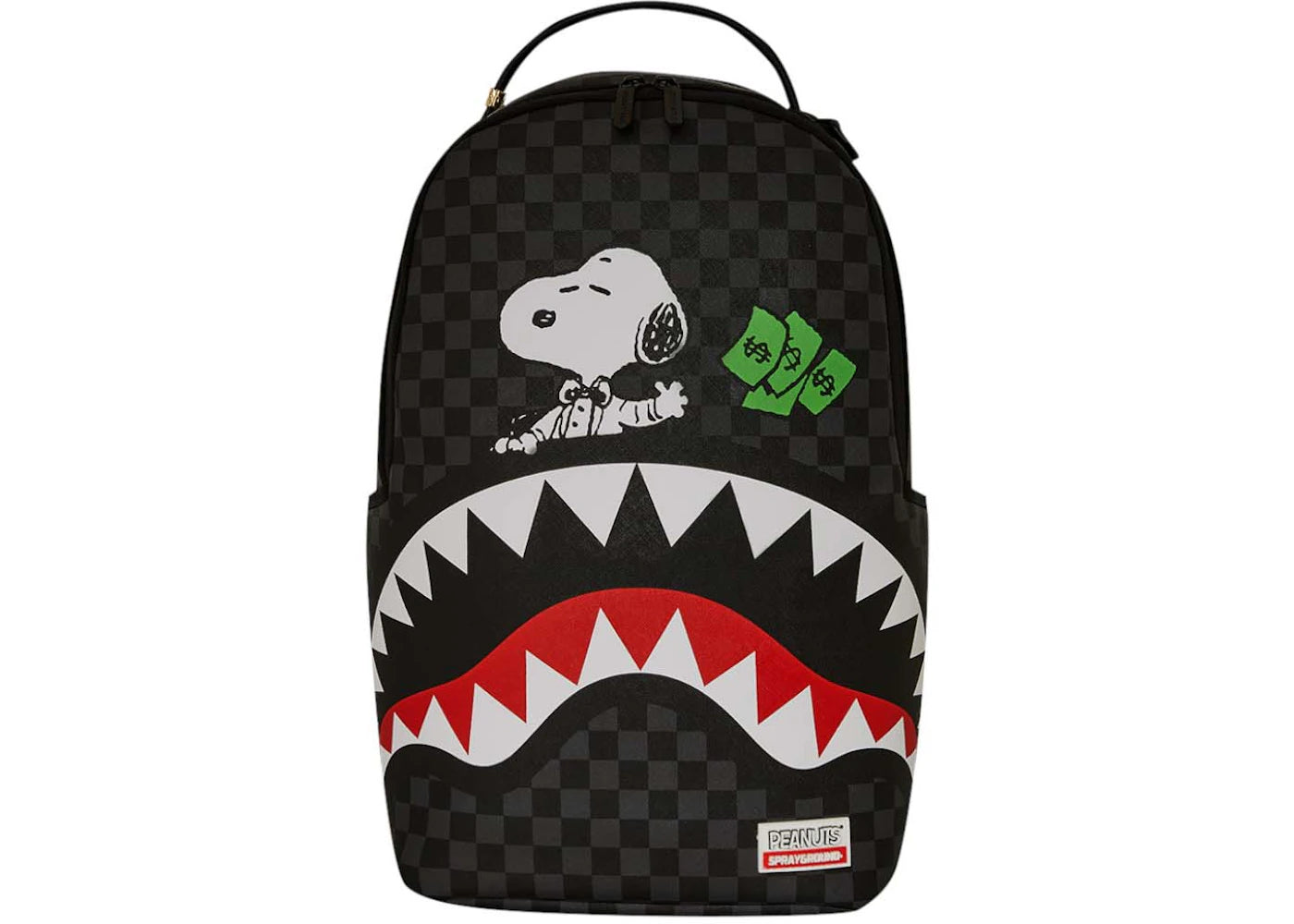 Sprayground Snoopy Top Shark Money DLXSV Backpack Black/Grey -1