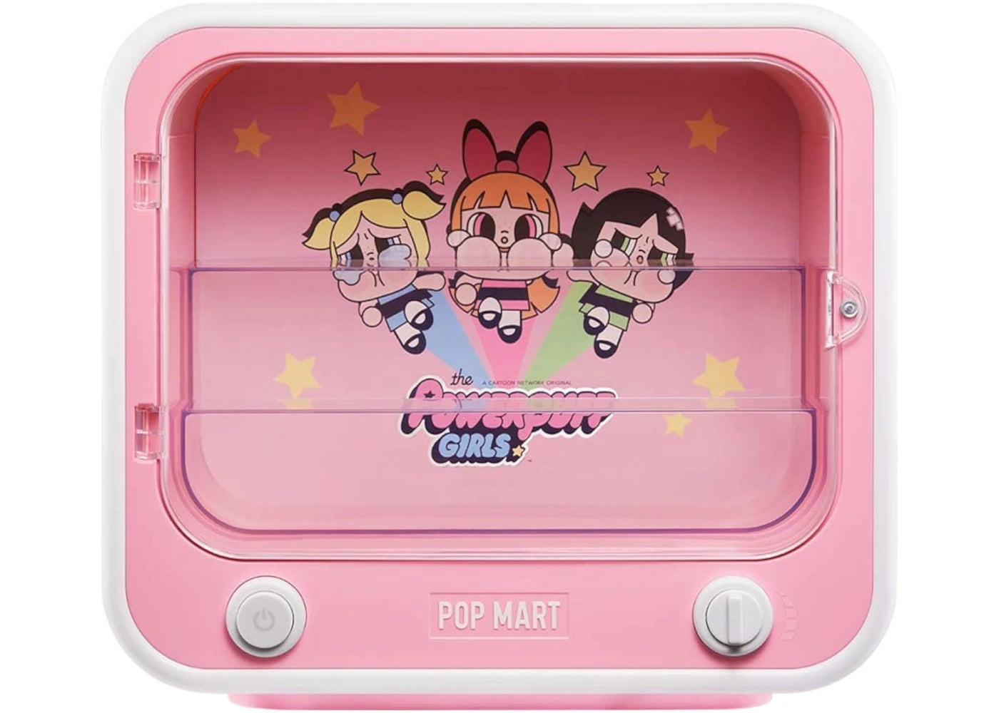 Pop Mart CRYBABY x Powerpuff Girls Series TV Set Luminous Display Container -1