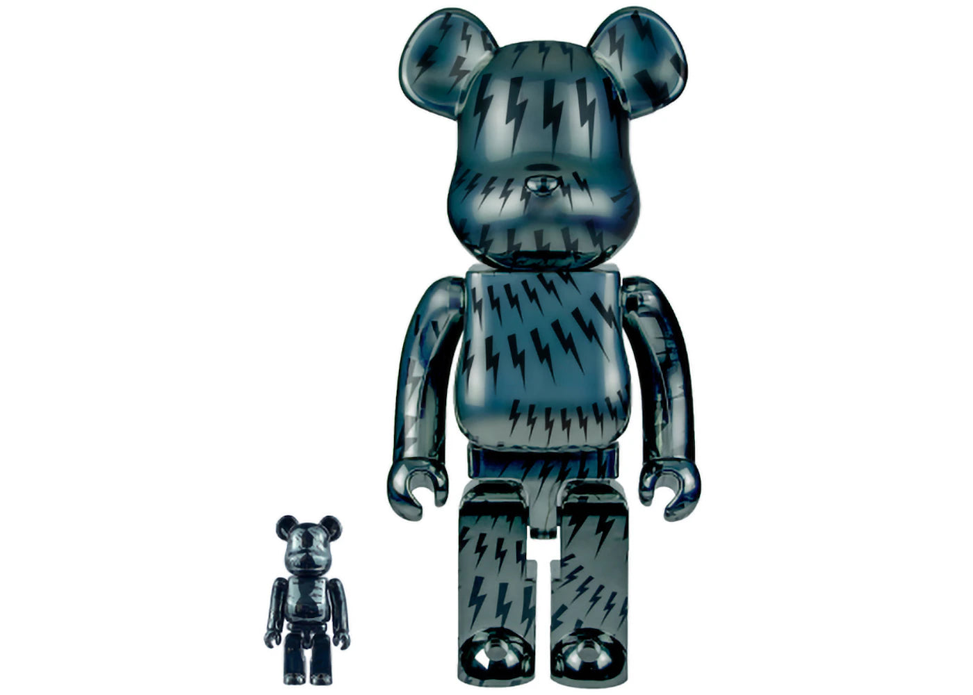 Bearbrick x Neil Barrett 100% & 400% Set Dark Blue -1