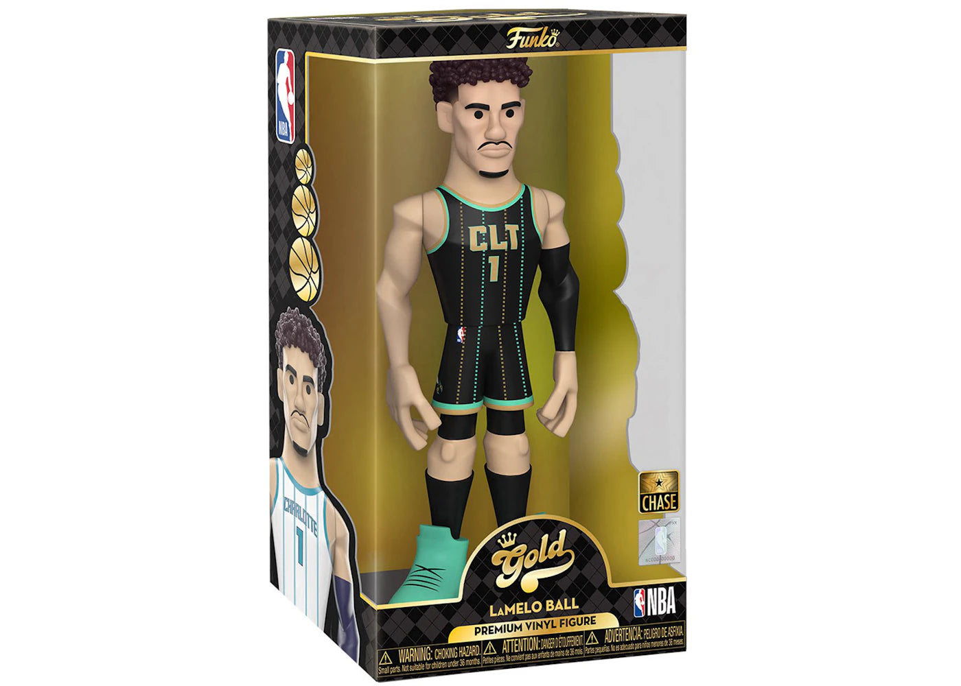 Funko Gold NBA Charlotte Hornets LaMelo Ball 12 Inch Chase Edition Vinyl Figure -1