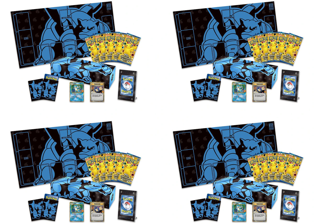 Pokémon TCG 25th Anniversary Collection Blastoise Box (Traditional Chinese) 4x Lot -1