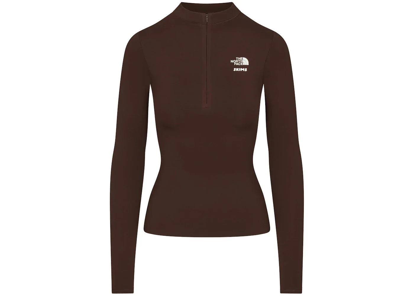 SKIMS x TNF Refina Long Sleeve Top Cocoa