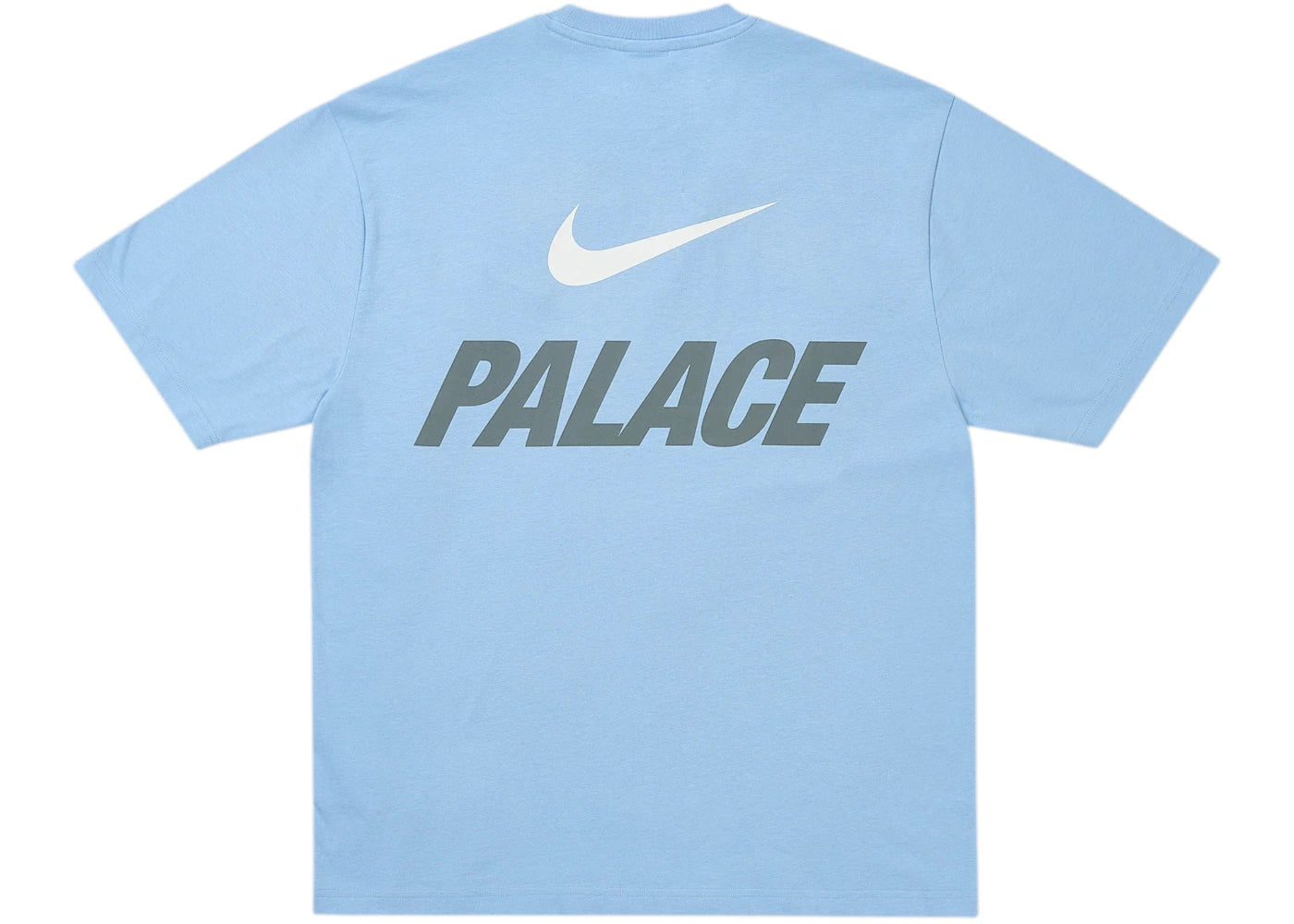 Palace x Nike Font Swoosh T-shirt Sky Blue -1