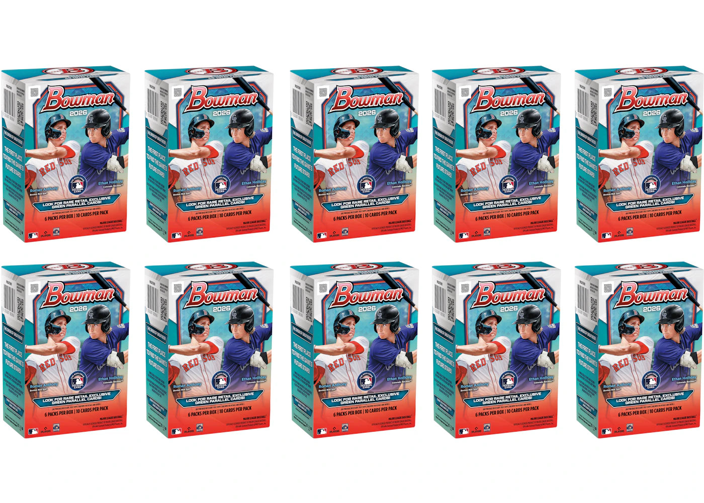 2026 Bowman Baseball Value Box 10x Lot -1