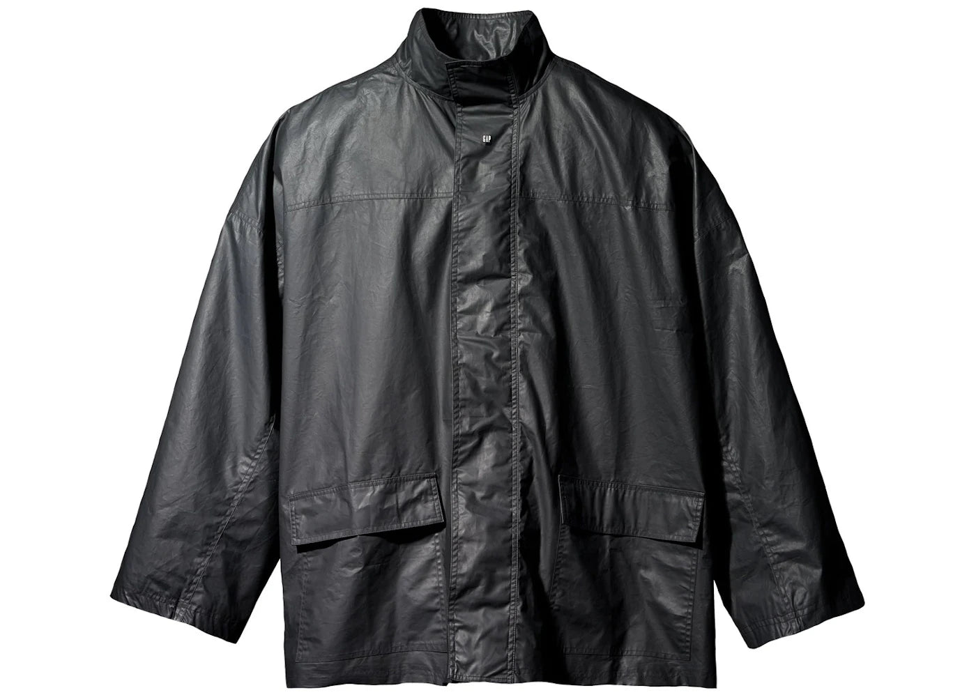 Yeezy Gap Coated Cotton Light Parka Black -1