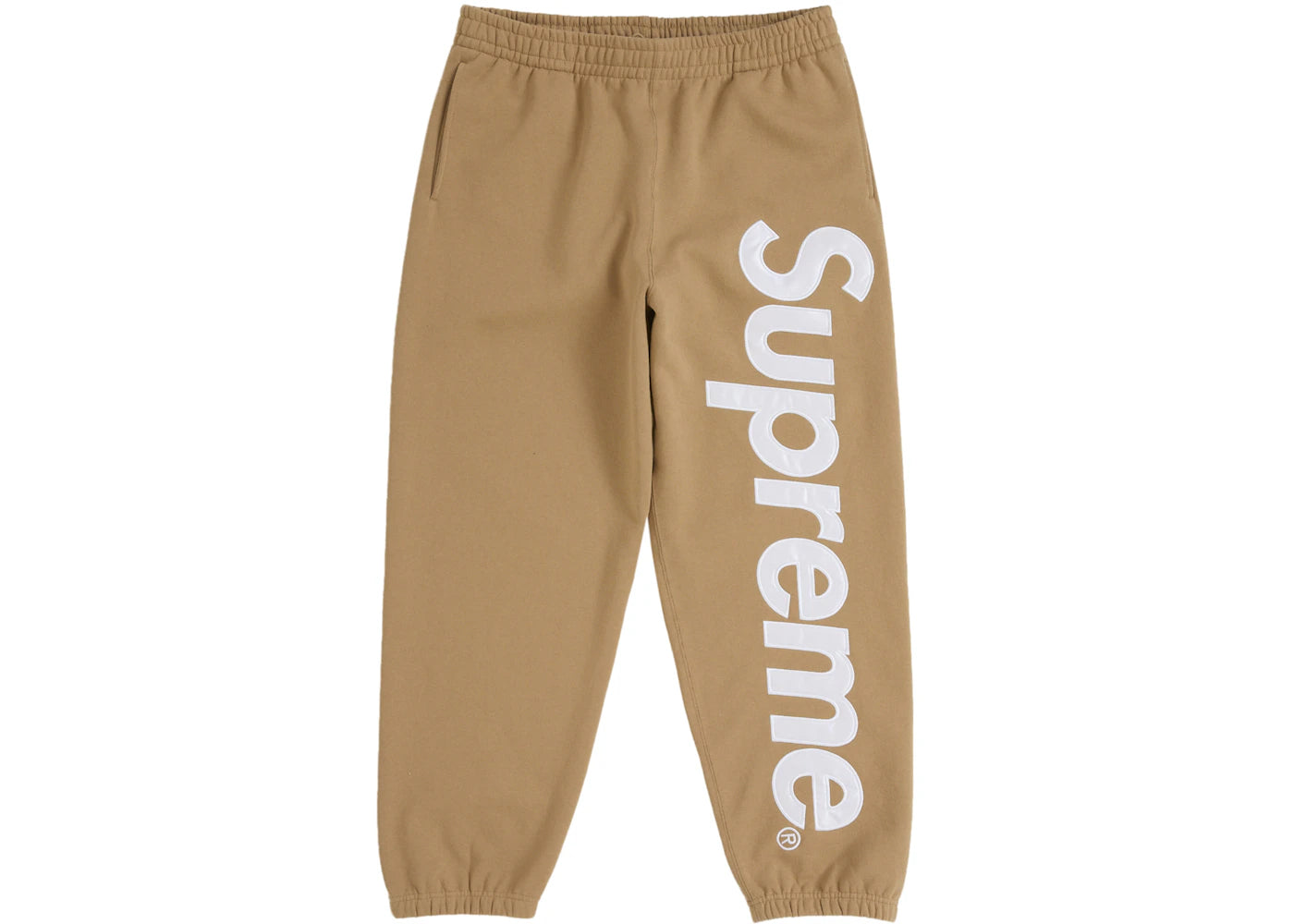 Supreme Satin Appliqué Sweatpant (FW25) Brown -1