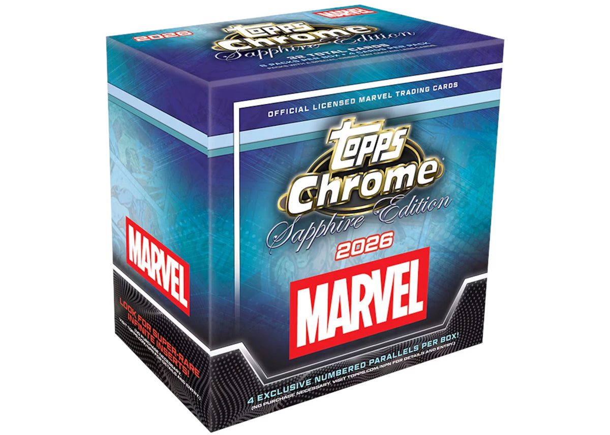 2026 Topps Chrome Marvel Comics Sapphire Edition Hobby Box -1