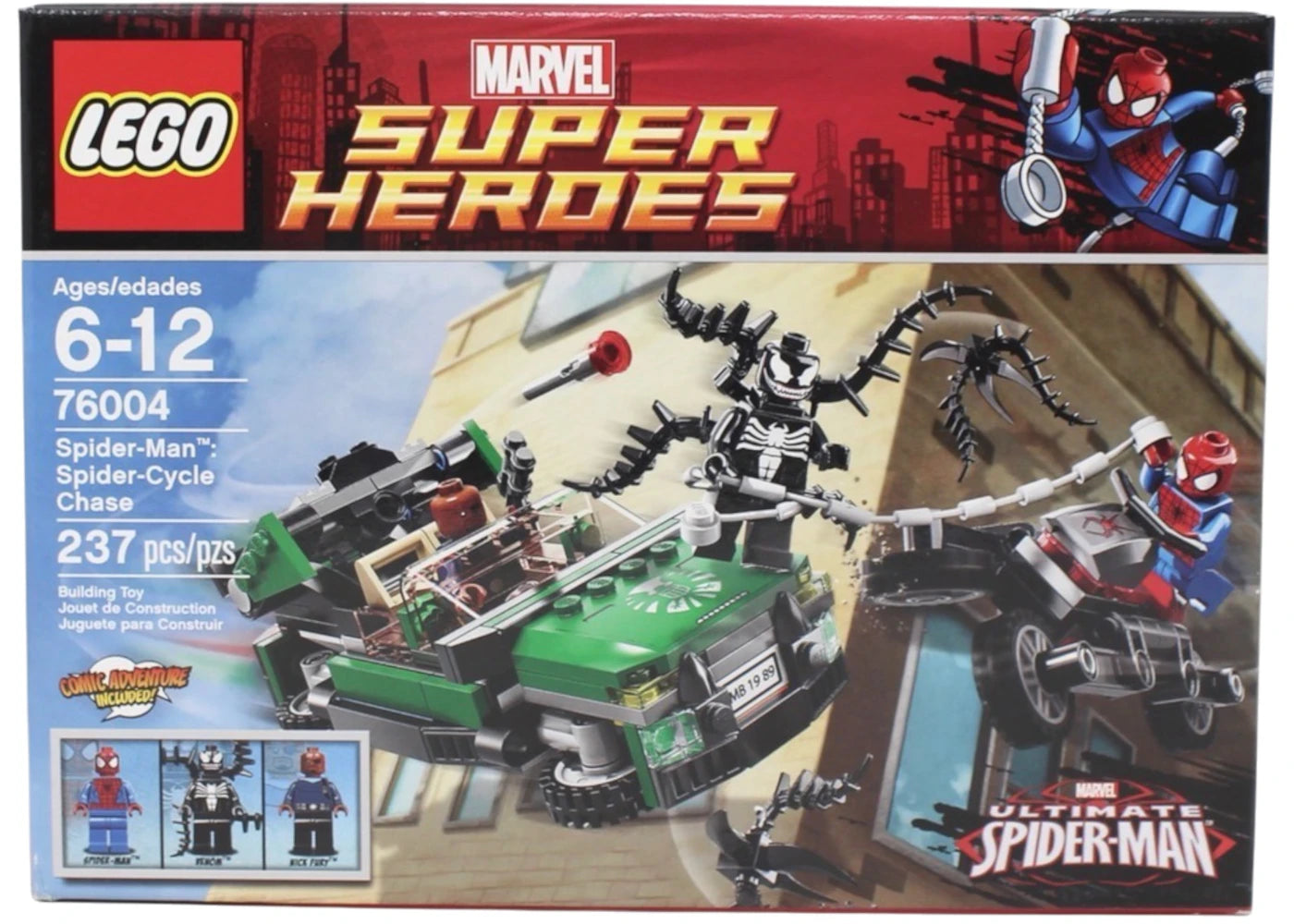 LEGO Marvel Super Heroes Spider-Cycle Chase Set 76004 -1