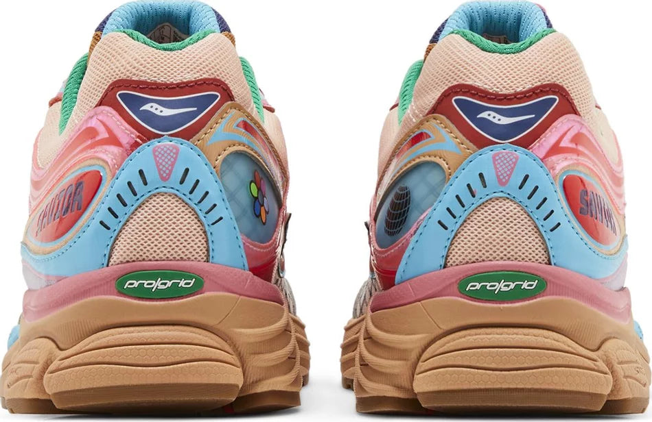 Saucony ProGrid Omni 9 Jae Tips To Do List Tan Heel Counter