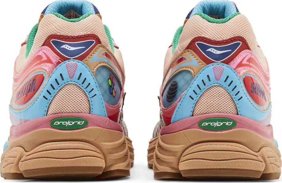 Saucony ProGrid Omni 9 Jae Tips To Do List Tan Heel Counter