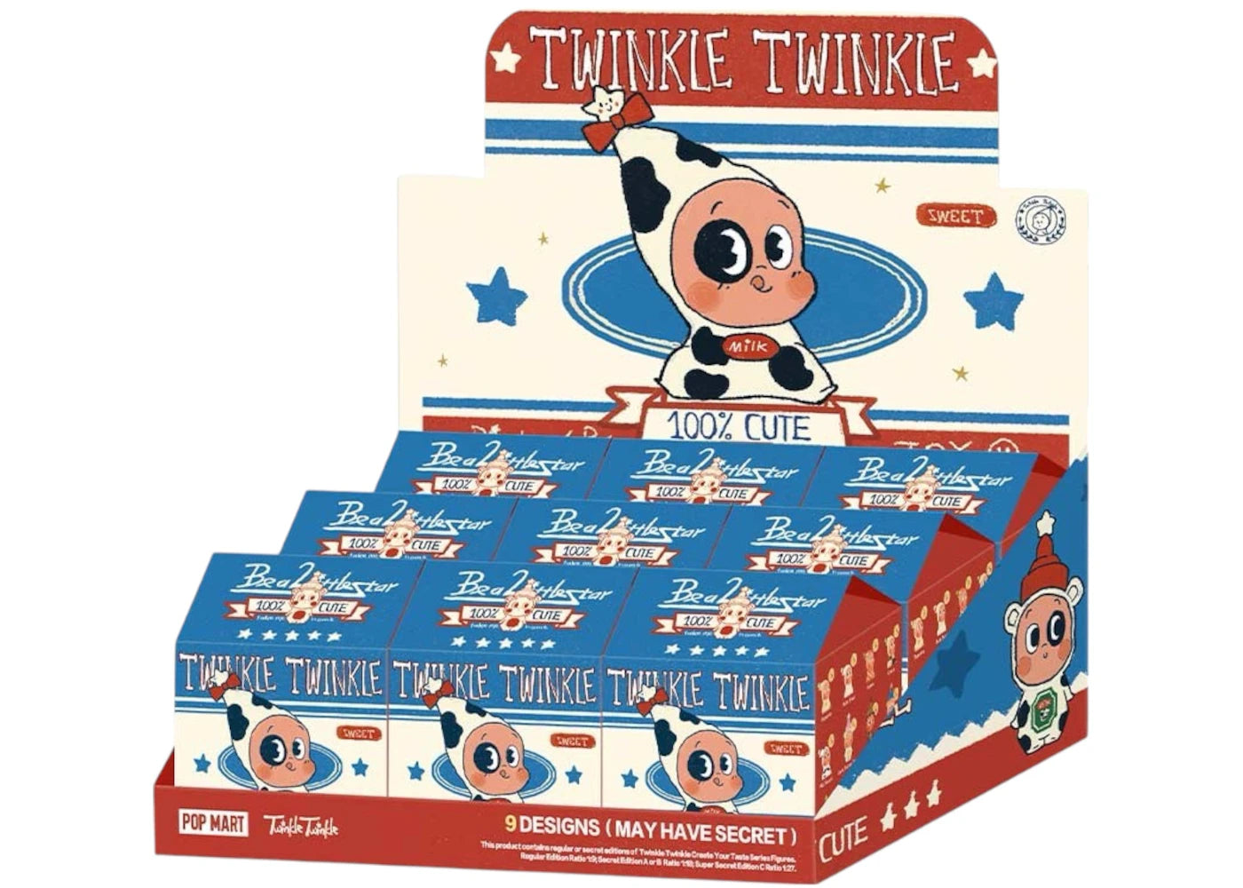 Pop Mart Twinkle Twinkle Create Your Taste Series A Figures Sealed Case (9 Blind Box) -1