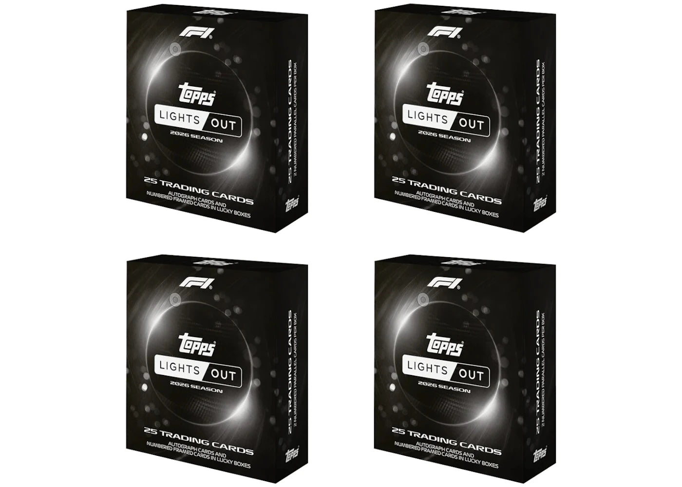 2026 Topps Formula 1 Lights Out Hobby Box 4x Lot -1