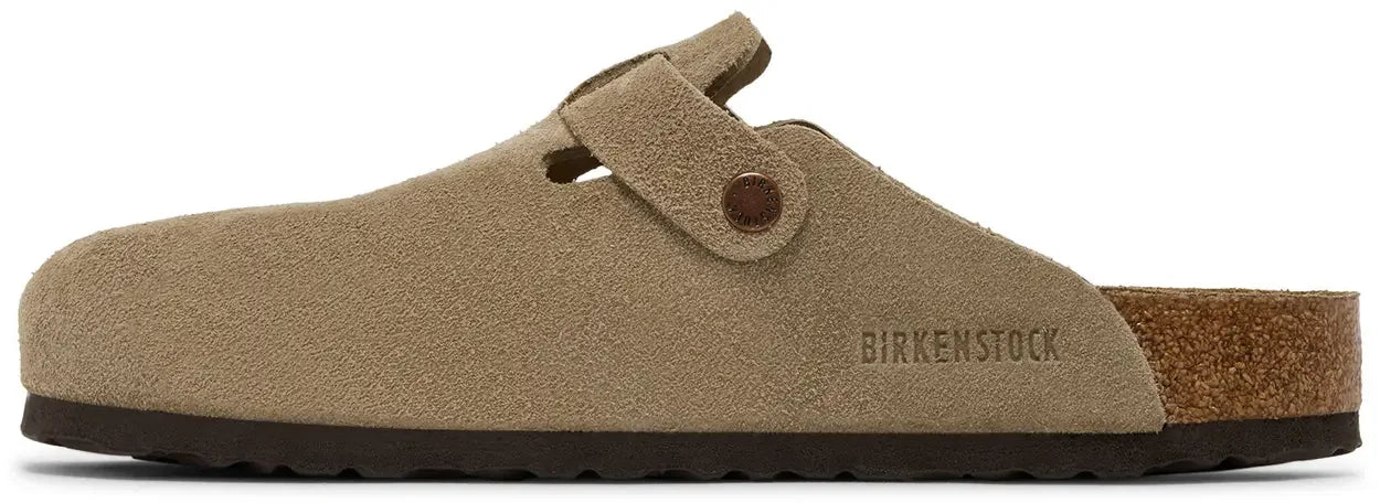 Birkenstock Boston Soft Footbed Suede Taupe