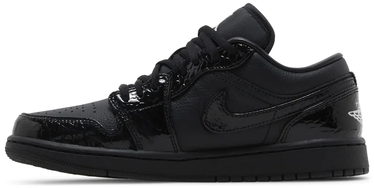 Jordan 1 Low SE Patent Elephant Black (w)