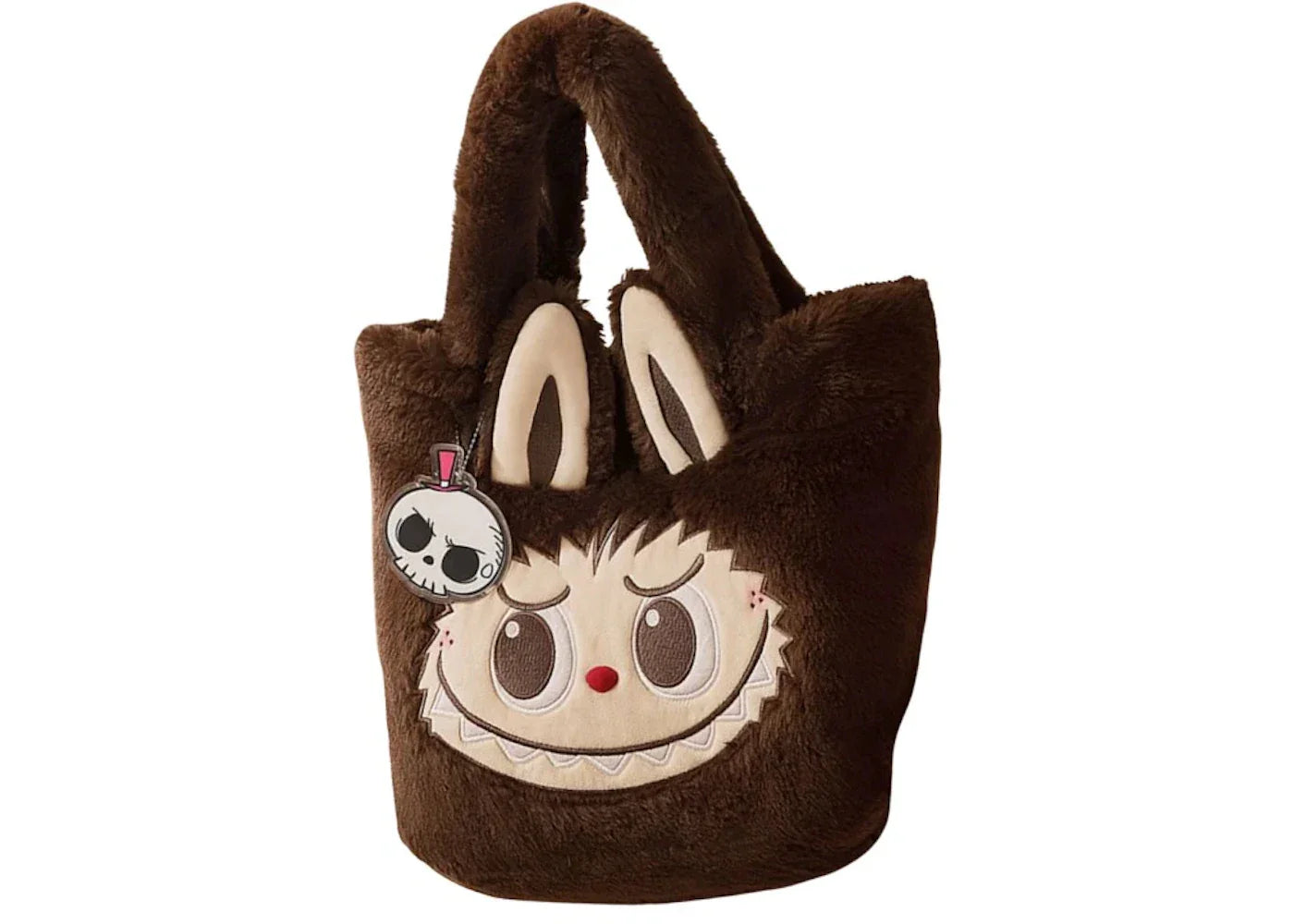 Pop Mart The Monsters Labubu Classic Bag Series Reversible Plush Bag Brown-1