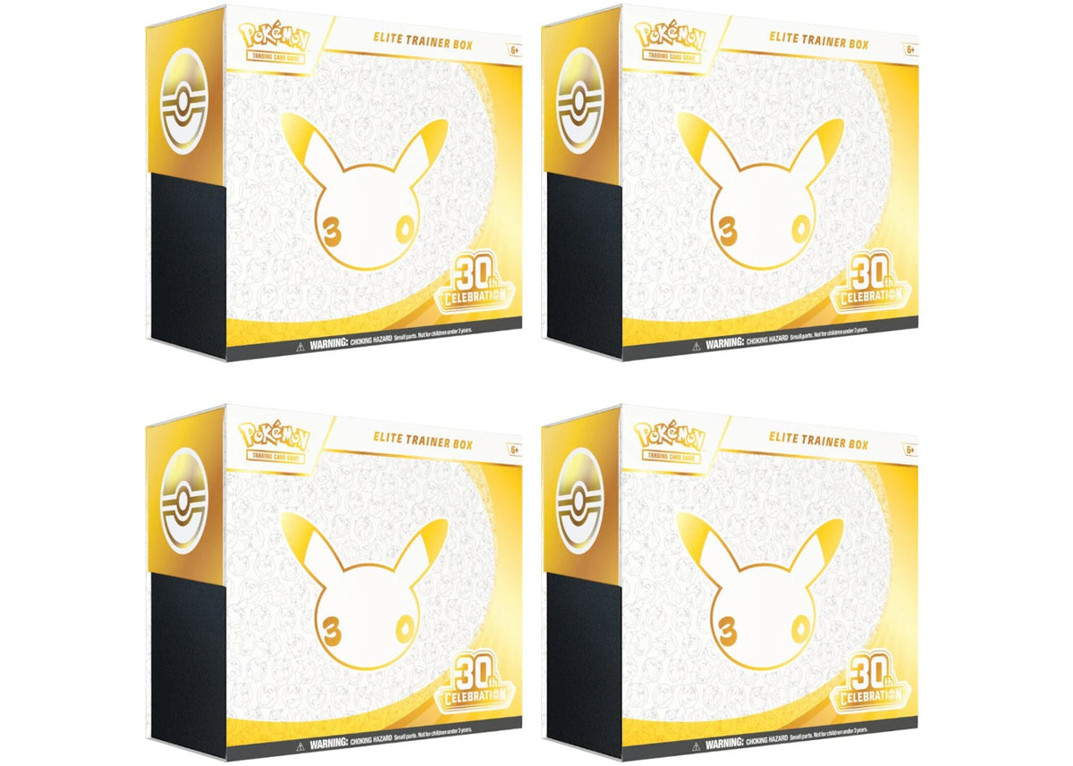 2026 Pokémon Mega Evolution 30th Celebration Elite Trainer Box 4x Lot -1