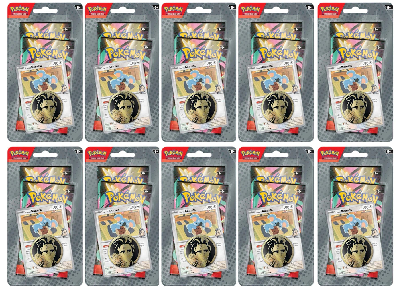 Pokémon Mega Evolution Ascended Heroes Collection (Larry) Blister Pack (10x Lot) -1