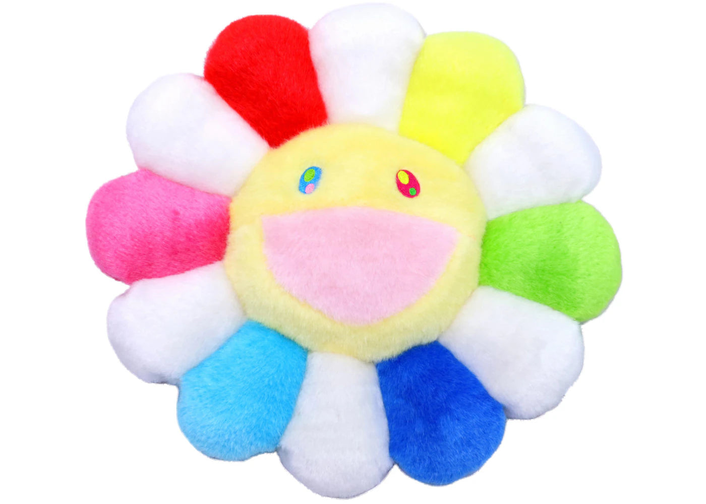 Takashi Murakami Flower Plush 30CM Rainbow/White/Yellow -1