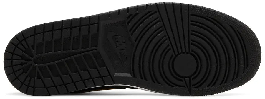 Sole Jordan 1 Mid Black Metallic Gold