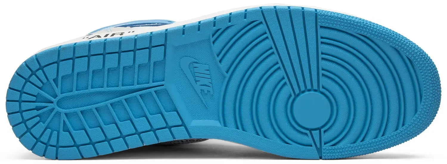 Sole Jordan 1 Retro High Off-White University Blue