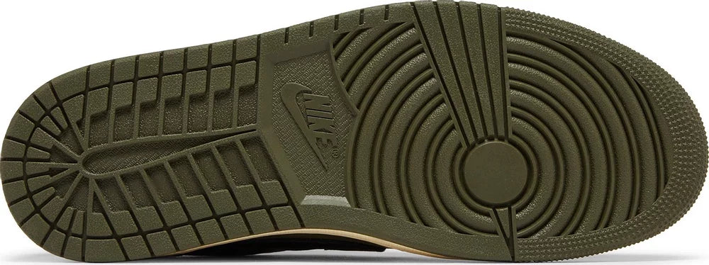 Sole Jordan 1 Retro Low OG SP Travis Scott Medium Olive