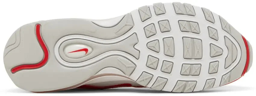 Sole Nike Air Max 97 White University Red